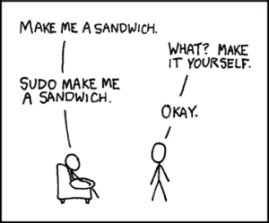A cartoon how to order a sandwich